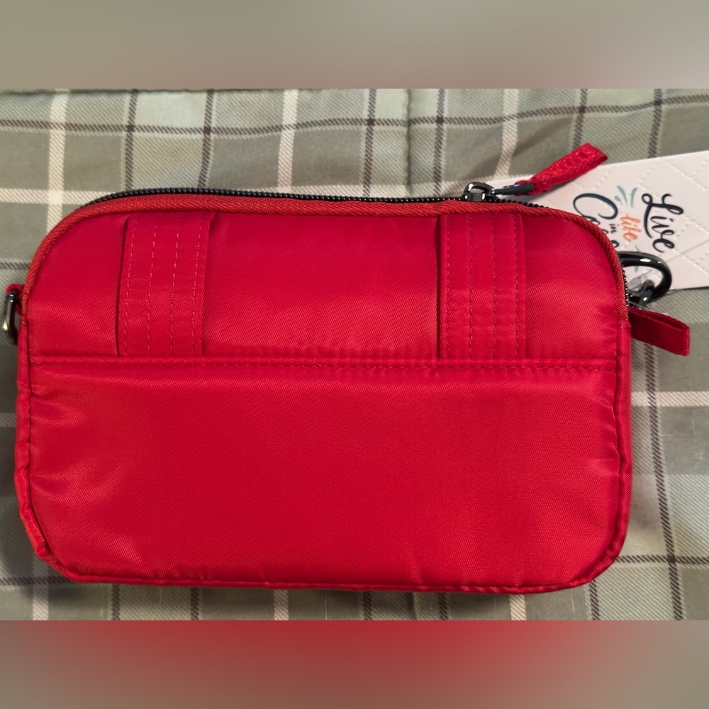 Lug Quilted Red Convertible Belt/Crossbody Bag - Picture 2 of 8